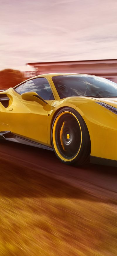 Fond d'écran iPhone Ferrari 488 GTB By Novitec Rosso