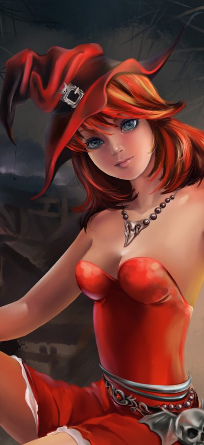 Fond d'écran iPhone Halloween Witch Artwork
