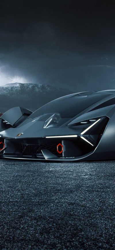 Fond d'écran iPhone Lamborghini Terzo Millennio Digital Art 2019