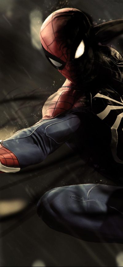 Fond d'écran iPhone Black Spiderman Ps4 Pro 4k