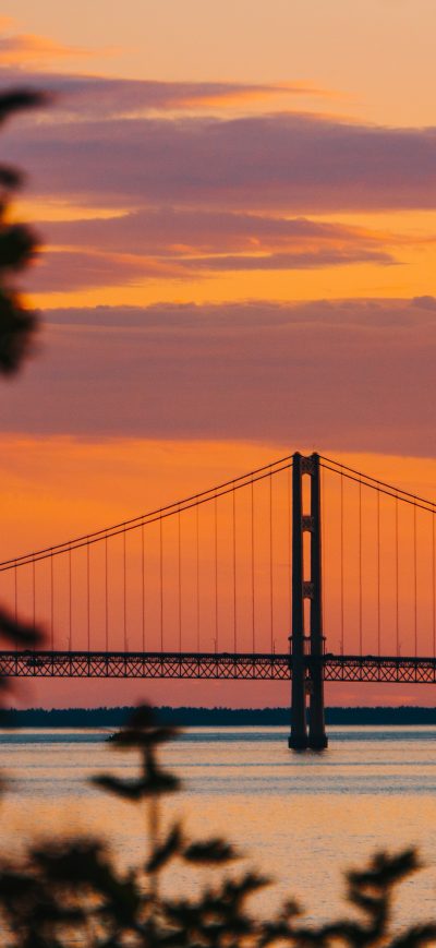 Fond d'écran iPhone Golden Gate Bridge During Golden Hour 5k