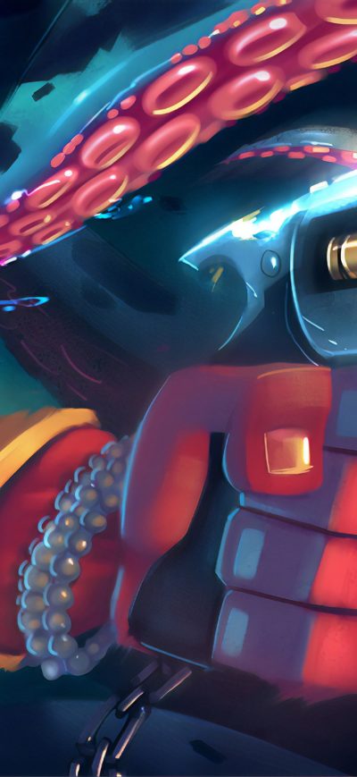 Fond d'écran iPhone Hellboy Cartoonic Art 4k