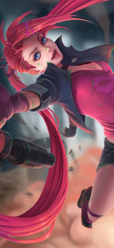 Fond d'écran Slayer Jinx 4k sur iPhone
