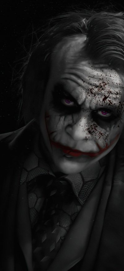 Fond d'écran iPhone Joker Heath Ledger With Card 5k