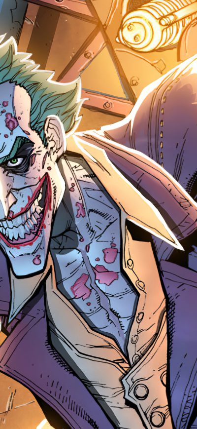 Fond d'écran Joker Evil Art sur iPhone