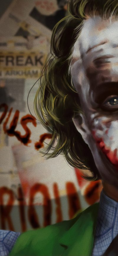 Fond d'écran Art The Joker sur iPhone