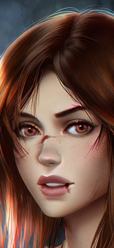 Fond d'écran iPhone Lara Croft Fantasyart