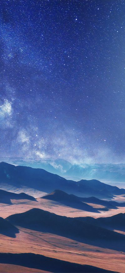 Fond d'écran iPhone Moon Night Desert 4k