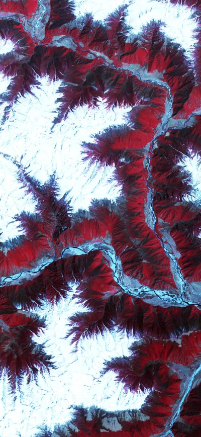 Fond d'écran iPhone Snow Capped Peaks And Ridges Himalyan Mountains 8k