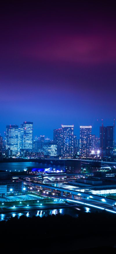 Fond d'écran iPhone Toyosu Market And Ginza Skyline 8k