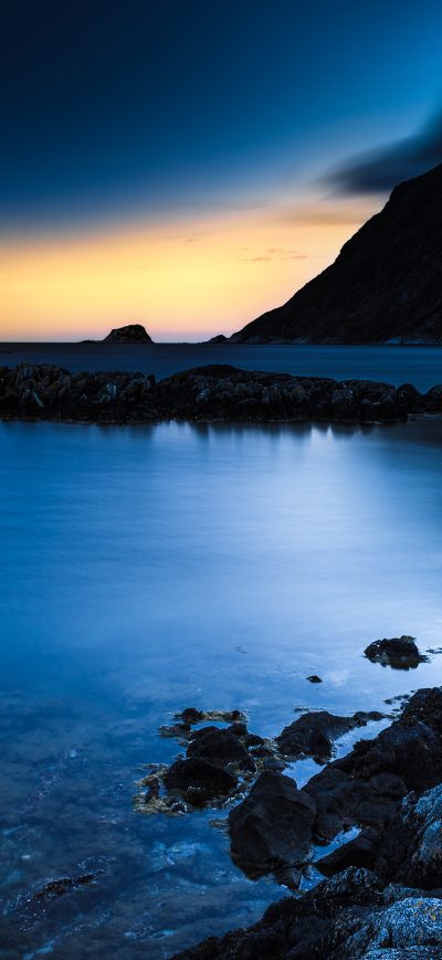 Fond d'écran iPhone Deep Blue Night 4k