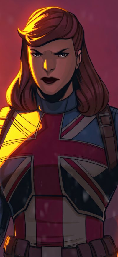 Fond d'écran iPhone Captain Carter Sketch Art