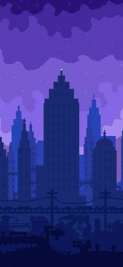 Fond d'écran iPhone High Skies Pixel Art 4k