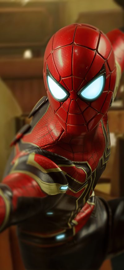 Fond d'écran iPhone Iron Spider 8k