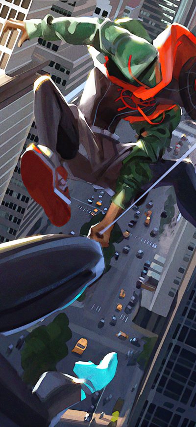 Fond d'écran iPhone Spider Verse 4k Artworks