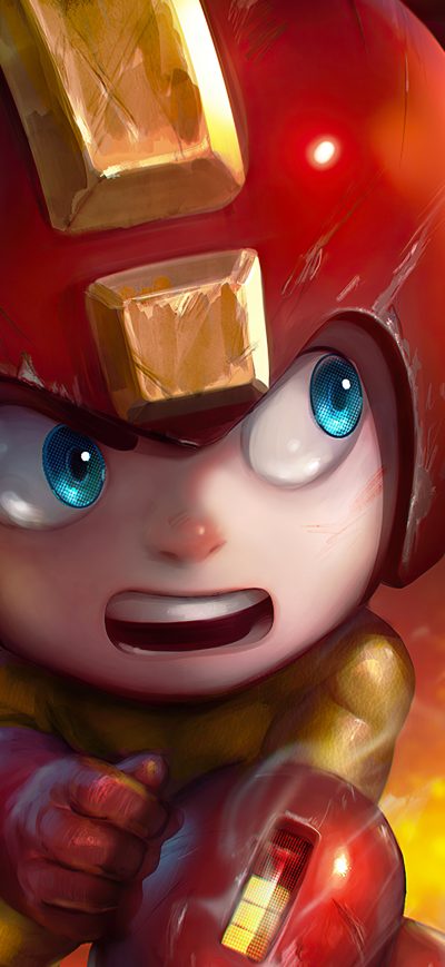 Fond d'écran Mega Man 4k sur iPhone