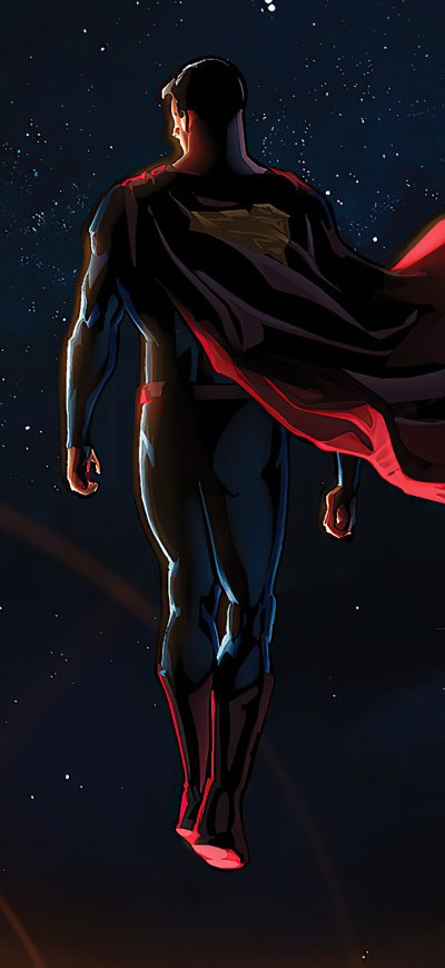Fond d'écran iPhone Superman Everything Looks Small From Here 4k