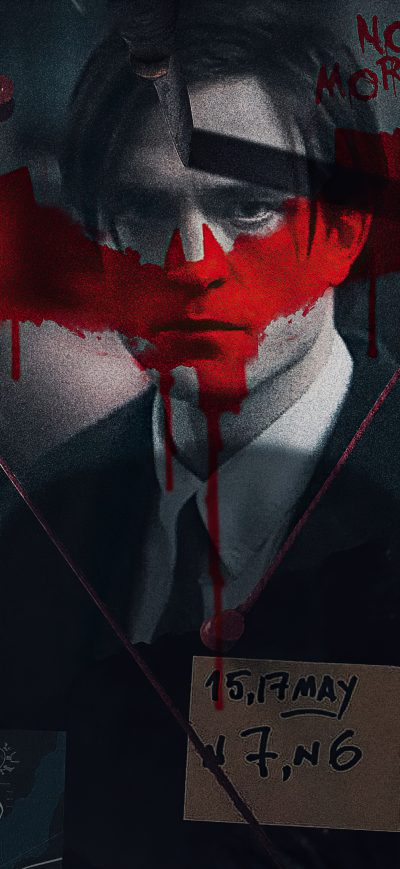 Fond d'écran iPhone The Batman Robert Pattinson Poster Art