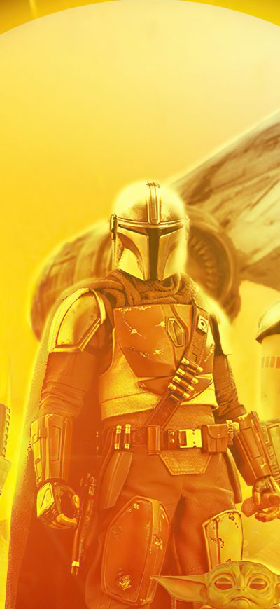 Fond d'écran iPhone The Mandalorian Poster Art
