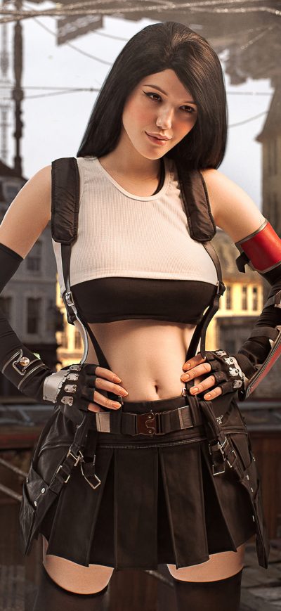 Fond d'écran iPhone Tifa Lockhart Final Fantasy 7 Cosplay
