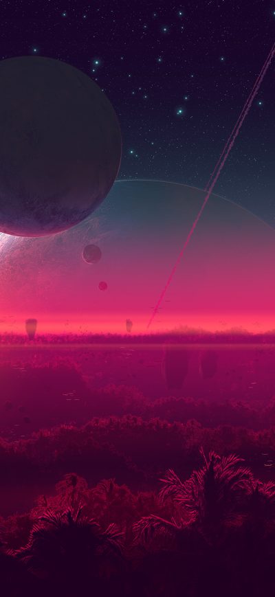Fond d'écran iPhone Planet Space Art