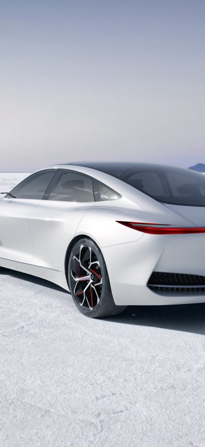 Fond d'écran iPhone Infiniti Q Inspiration Concept Car Rear Side 2018