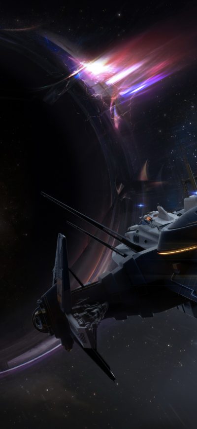 Fond d'écran iPhone Star Citizen Spaceship Planet