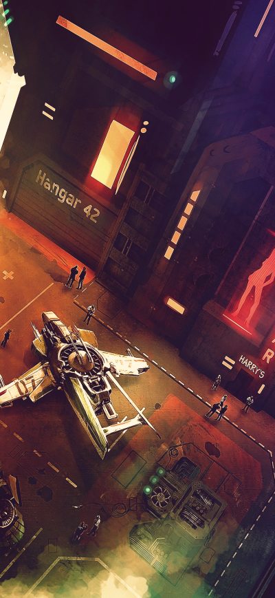 Fond d'écran iPhone Star Citizen Concept Art 4k