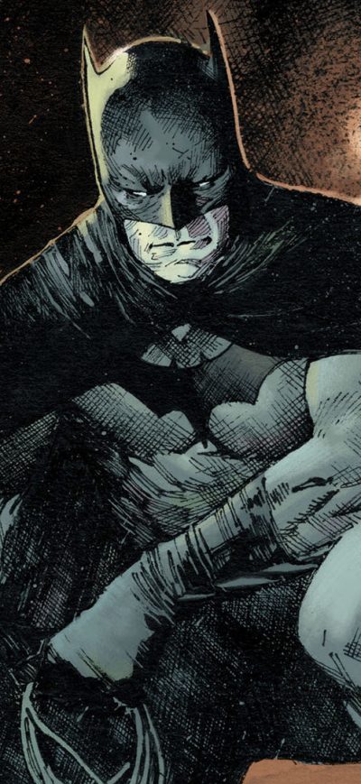 Fond d'écran Batman Comic Art sur iPhone