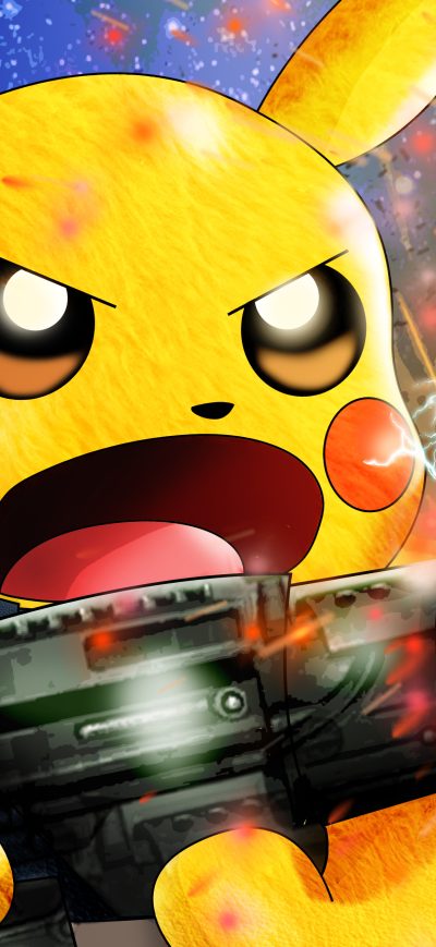 Fond d'écran iPhone Pikachu As Rocket Raccoon