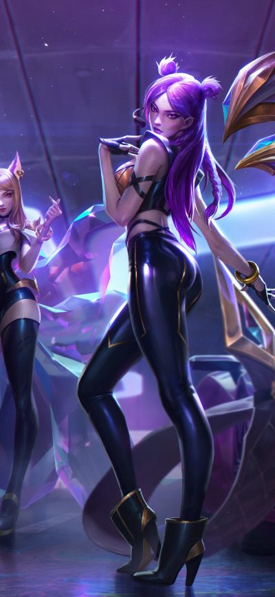 Fond d'écran iPhone Evelynn KaiSa Ahri Akali League Of Legends 4k