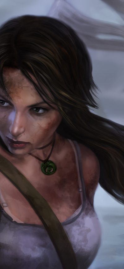 Fond d'écran iPhone Lara Croft Tomb Raider Art Girl