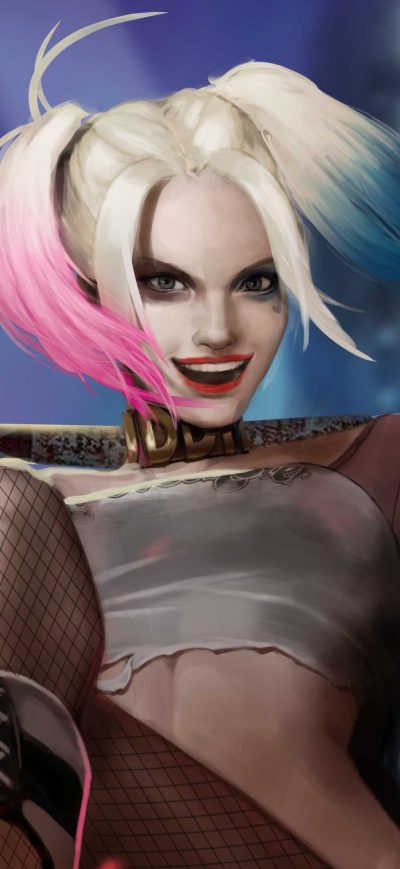 Fond d'écran Harley Quinn Artwork 4k 2018 sur iPhone