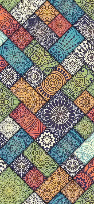 Fond d'écran iPhone Mandala Pattern Abstract 5k