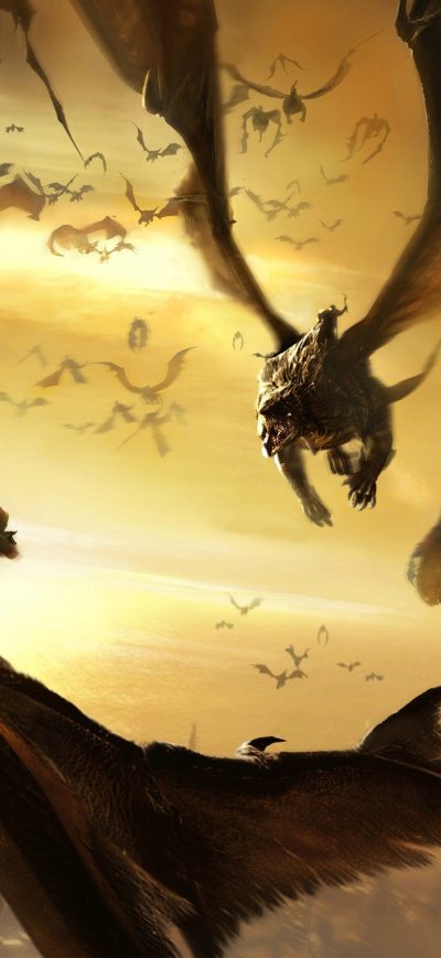 Fond d'écran iPhone Lair Dragons
