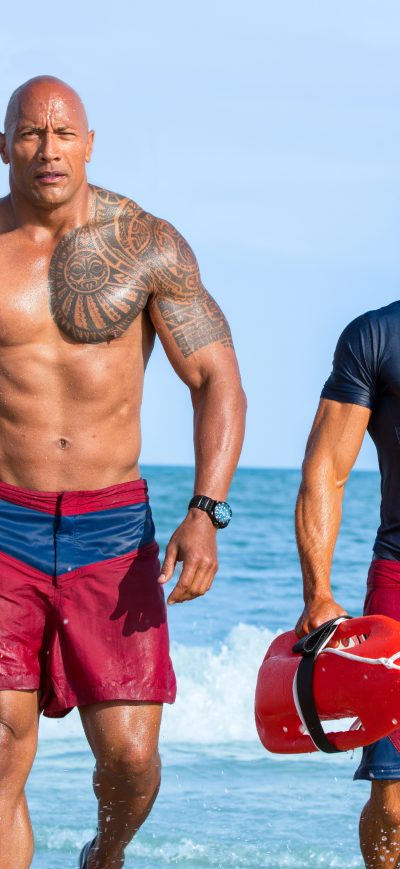 Fond d'écran iPhone Dwayne Johnson And Zac Efron In Baywatch 5k