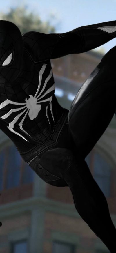 Fond d'écran iPhone Black Spiderman 4k