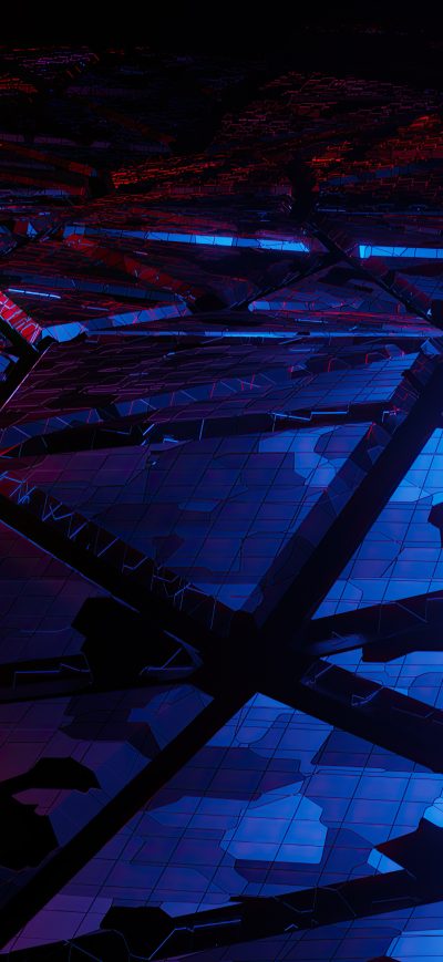 Fond d'écran iPhone Red And Blue Broken Abstract 4k