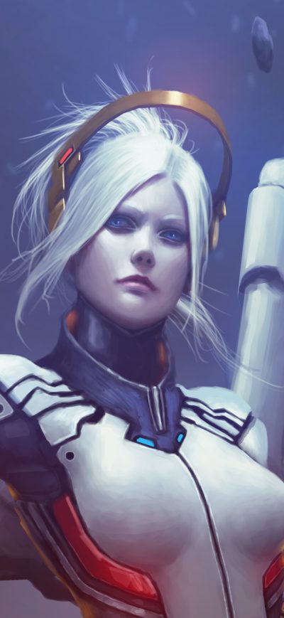 Fond d'écran iPhone 4k Mercy Overwatch 2018