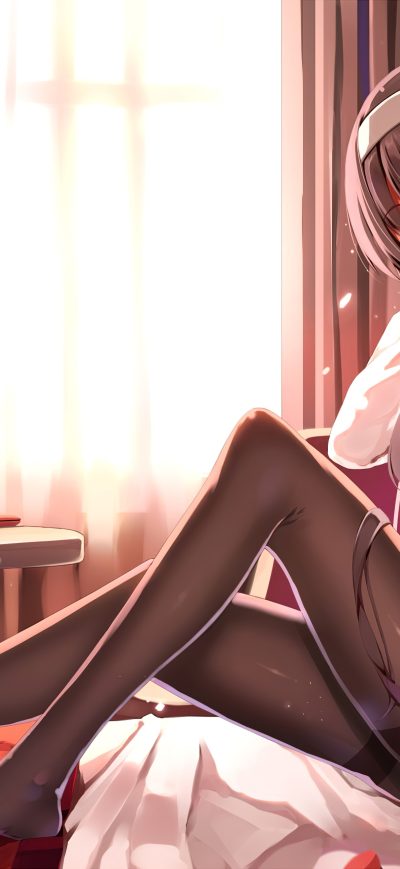 Fond d'écran Anime Girl Big Eyes 4k sur iPhone