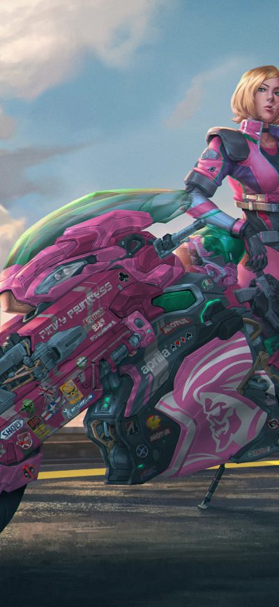 Fond d'écran iPhone Manga Punk Scifi Anime Motorcycle Girl