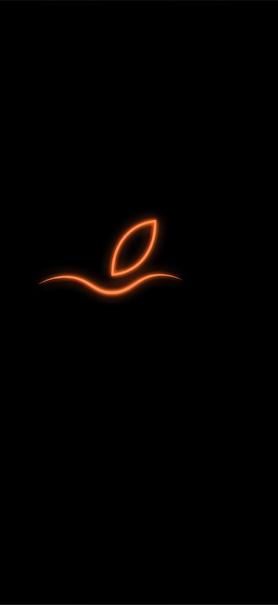 Fond d'écran iPhone Glowing Apple Logo 4k