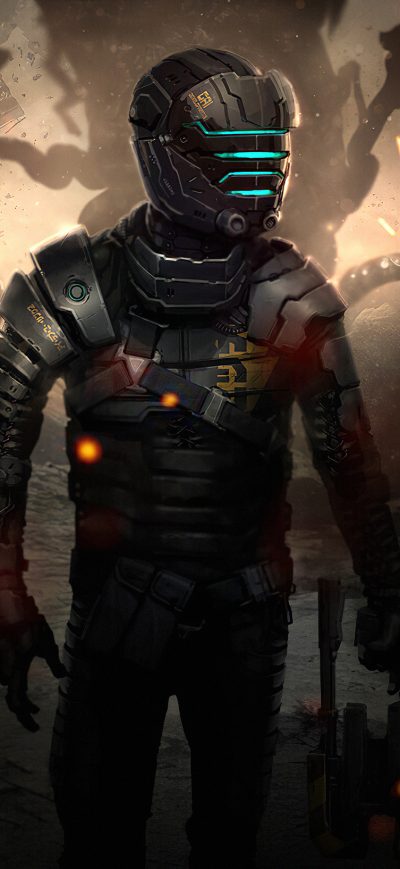 Fond d'écran iPhone Cyborg Man Suit 4k