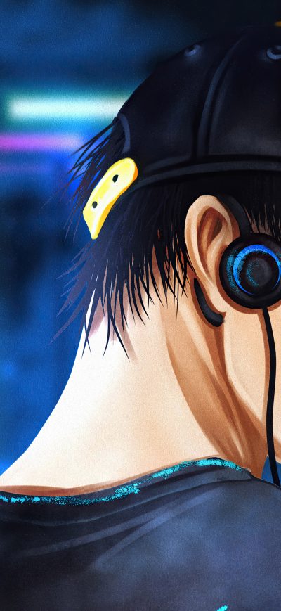 Fond d'écran iPhone Asian Guy Hat Listening Music Looking Back 4k