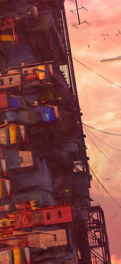 Fond d'écran iPhone Fragile Buildings 4k