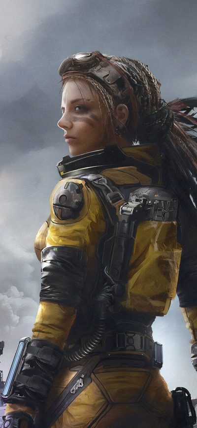 Fond d'écran iPhone Girl Cyberpunk War
