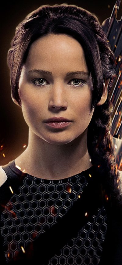 Fond d'écran Jennifer Lawrence As Katniss sur iPhone