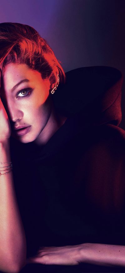 Fond d'écran Gigi Hadid Messika 2017 sur iPhone