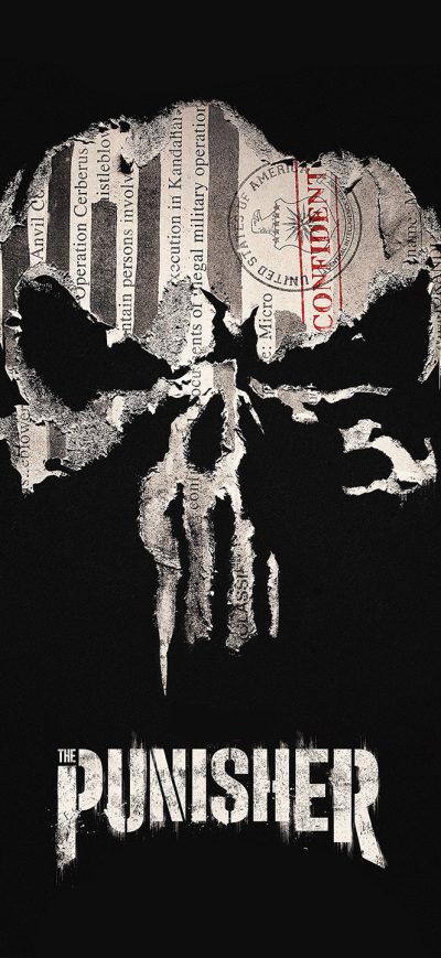 Fond d'écran iPhone Punisher Marvel