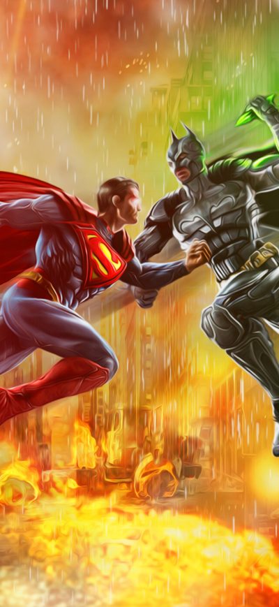 Fond d'écran iPhone Son Of Krypton Vs Bat Of Gotham